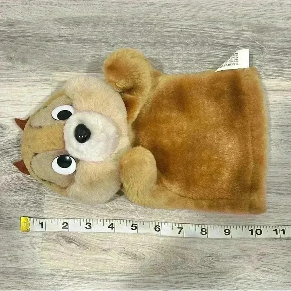 Vintage 1999 Plushpups Chip Chipmunk Plush Hand Puppet Toy 11" Washable - Picture 6 of 6